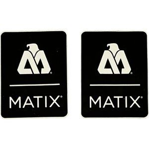 MATIX Black/White - Pack of [2] - Skateboard Stickers